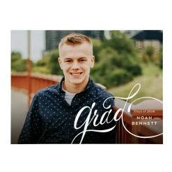 Top of the Class Graduation Photo Wood Block