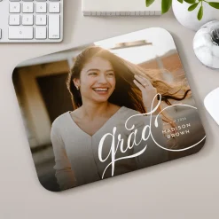 Top of the Class Graduation Photo Rectangle Mouse Pad