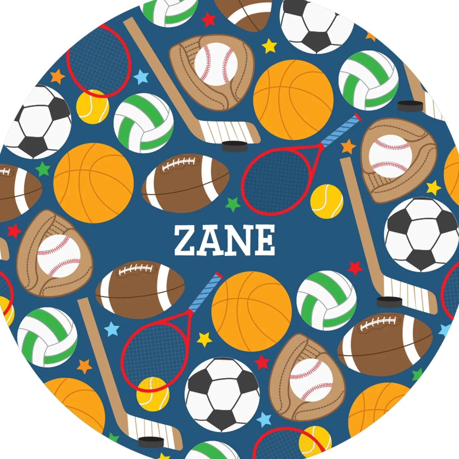 Tossed Print Personalized Tableware