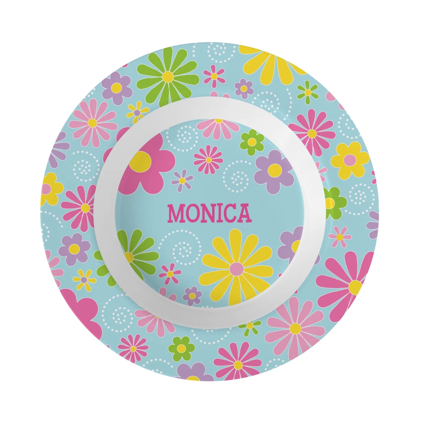 Tossed Print Personalized Tableware