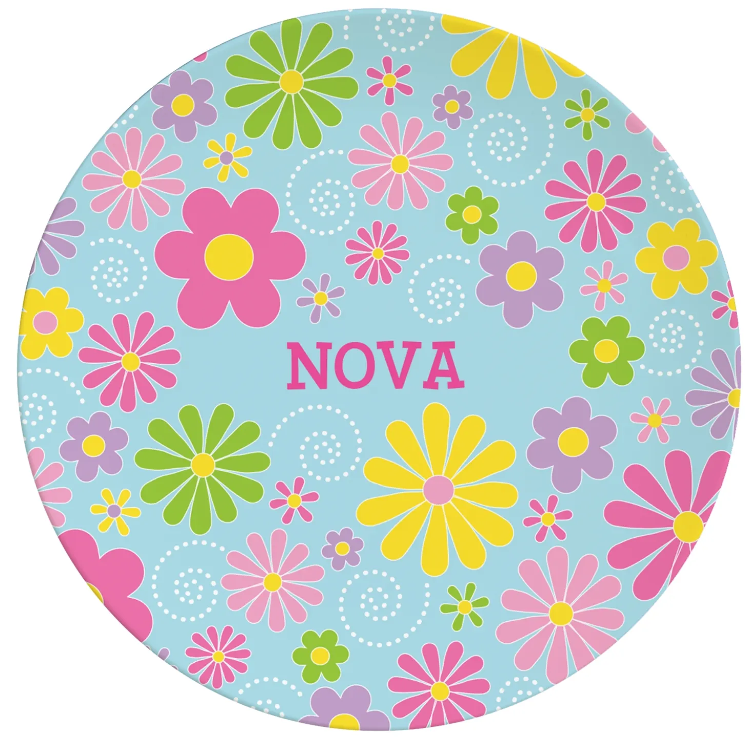 Tossed Print Personalized Tableware