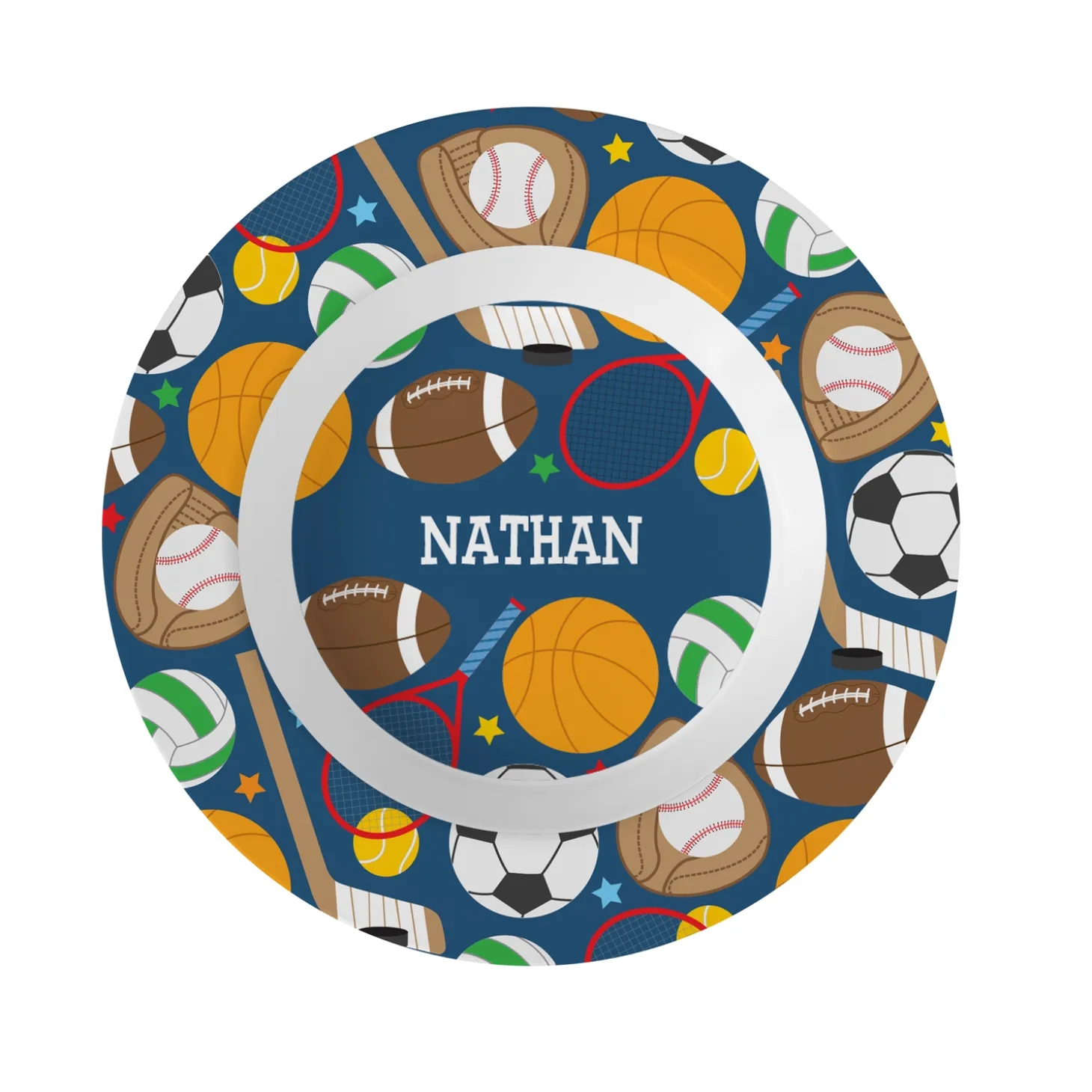 Tossed Print Personalized Tableware