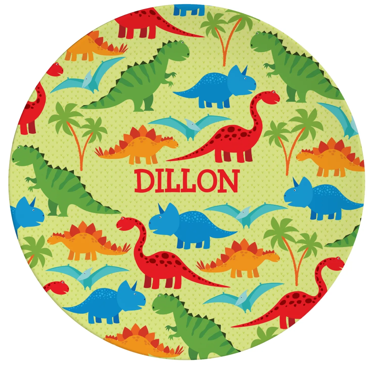 Tossed Print Personalized Tableware