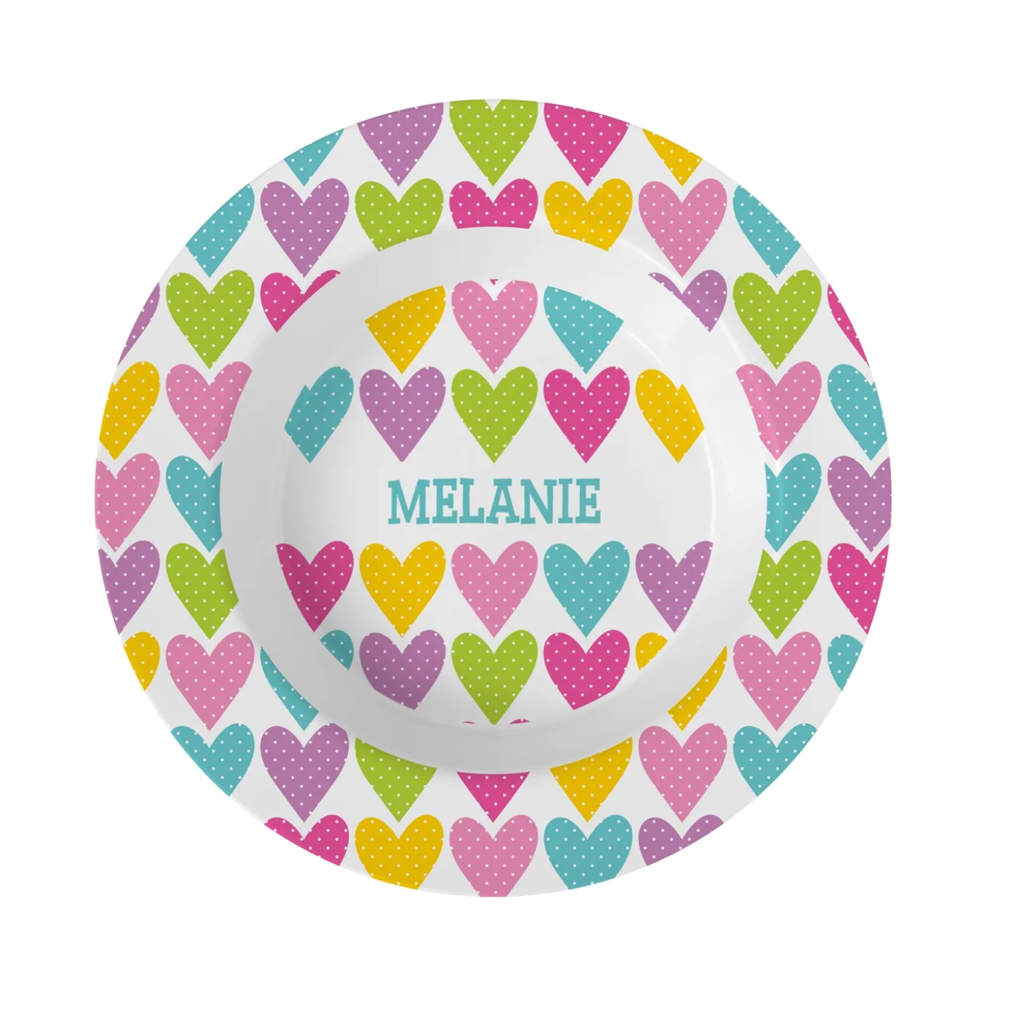 Tossed Print Personalized Tableware