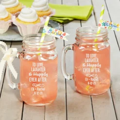To the Happy Couple! Mason Jars