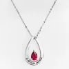 To The Moon and Back Birthstone Necklace
