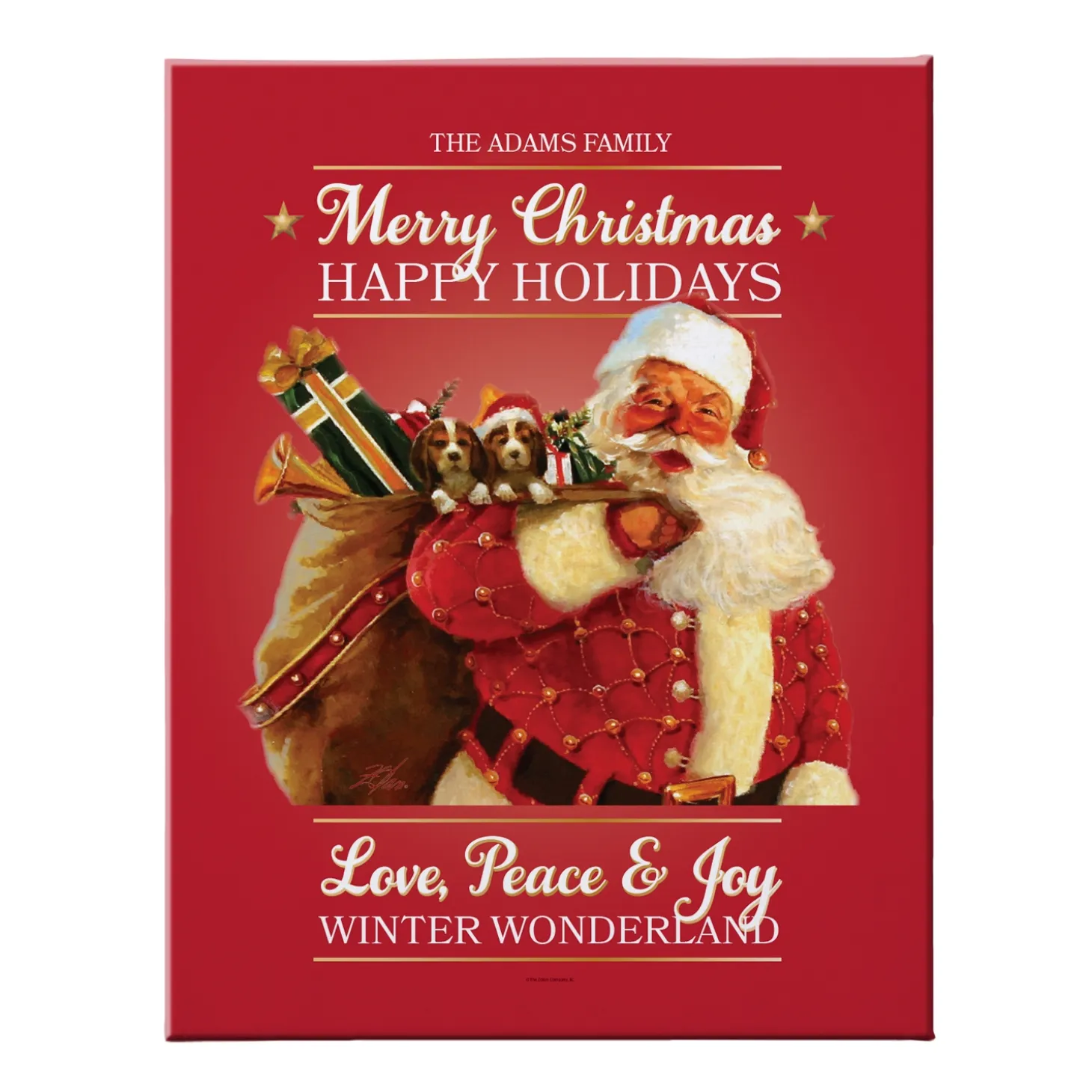 Traditional Santa Canvas