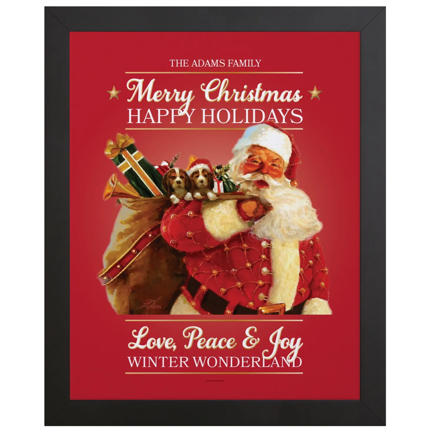 Traditional Santa Canvas