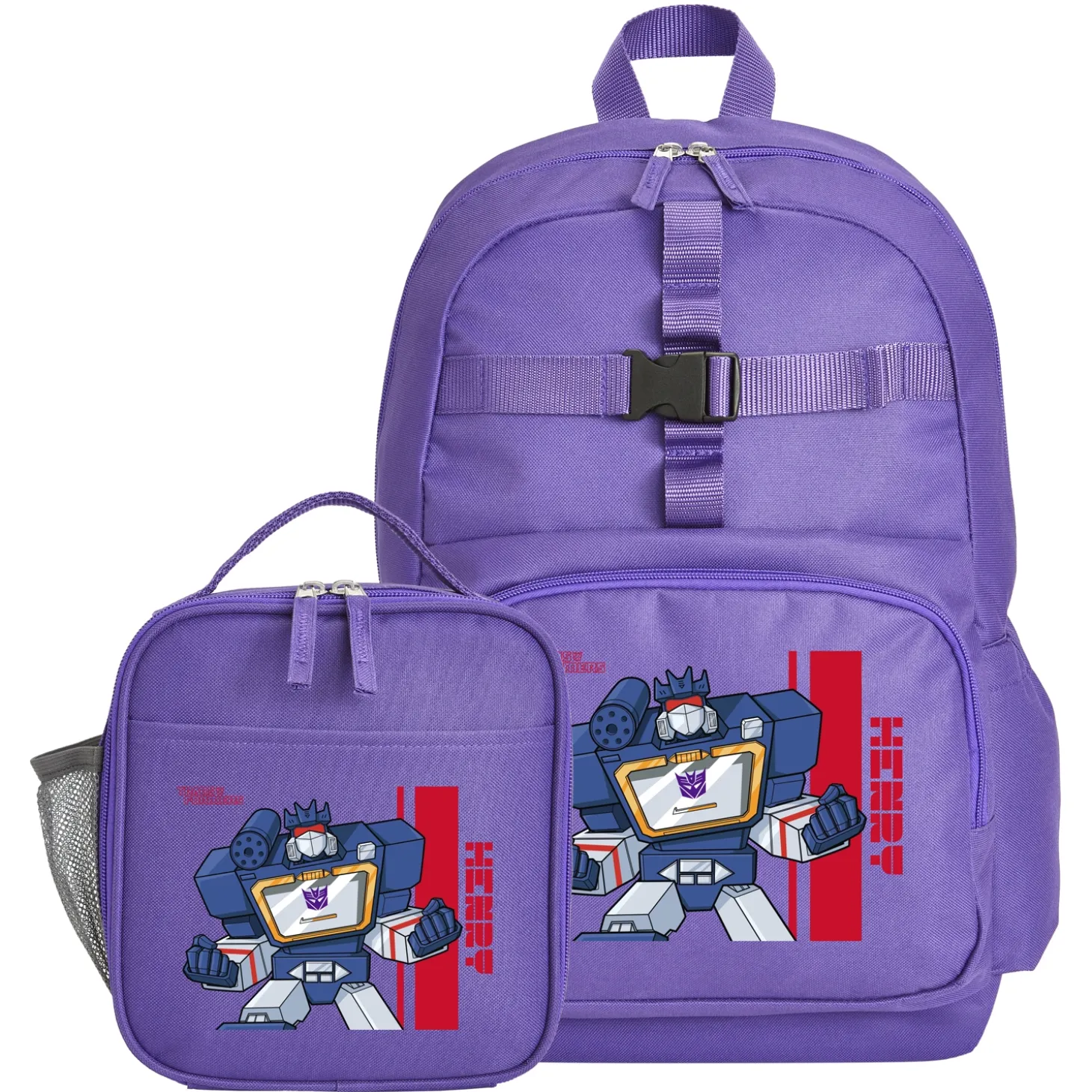 TRANSFORMERS Backpack & Lunch Box-Soundwave