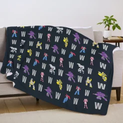 TRANSFORMERS Bots and Initials Plush Blanket