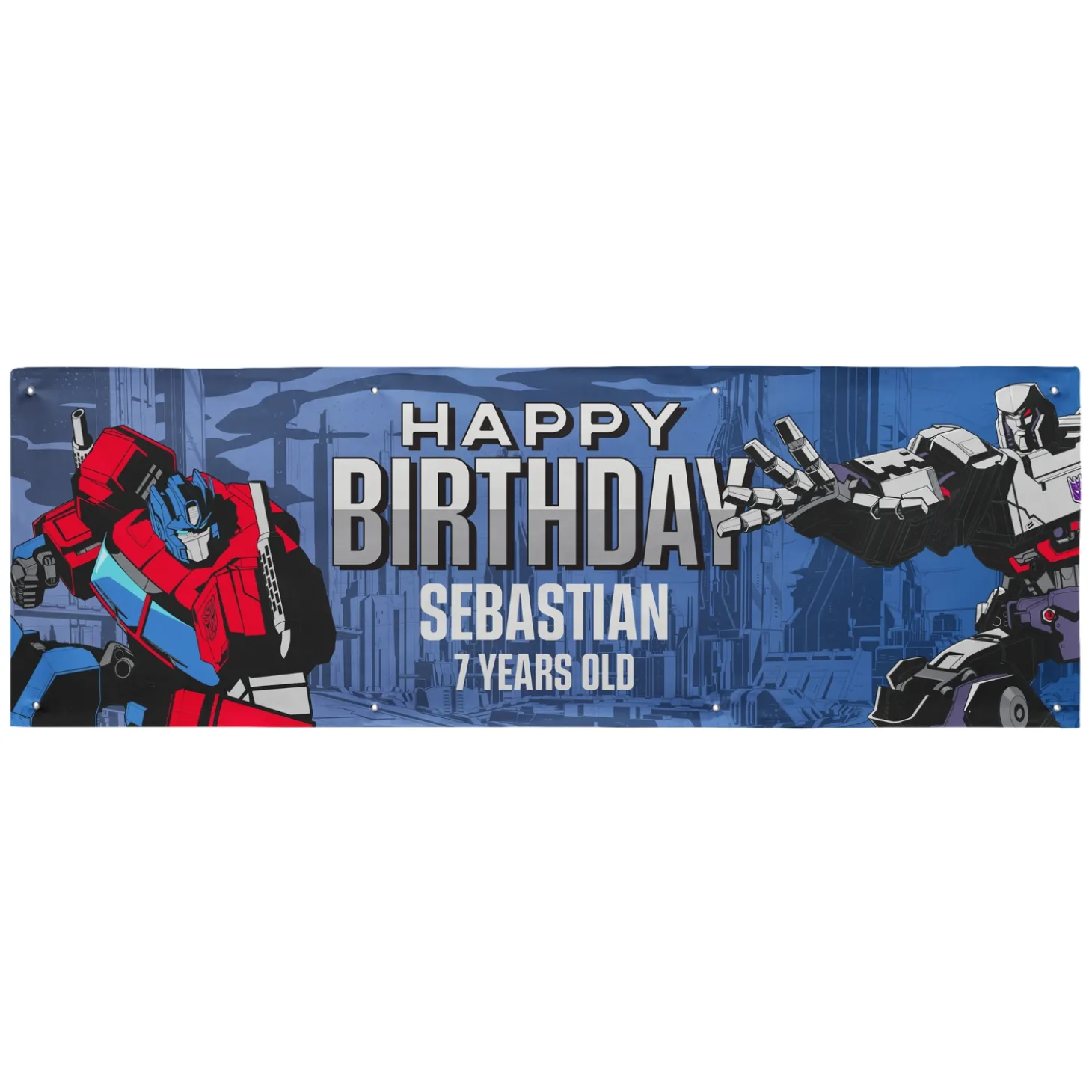 TRANSFORMERS Clash Birthday Banner