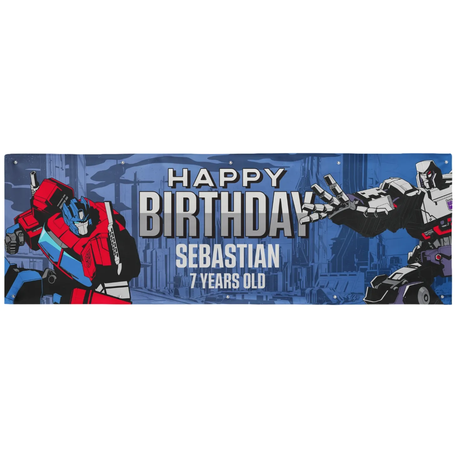 TRANSFORMERS Clash Birthday Banner