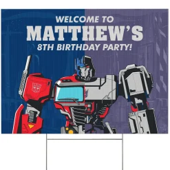 TRANSFORMERS Clash Yard Sign