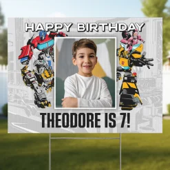 TRANSFORMERS Ultimate Battle Birthday Yard Sign