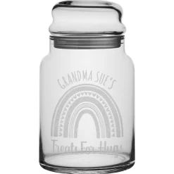 Treats For Hugs Glass Treat Jar
