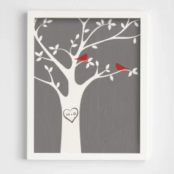 Tree Initials Wall Art
