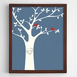Tree Initials Wall Art