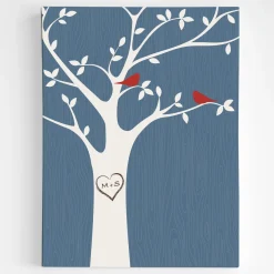 Tree Initials Wall Art