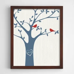Tree Initials Wall Art