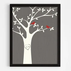 Tree Initials Wall Art