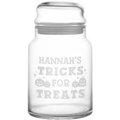 Tricks For Treats Glass Treat Jar