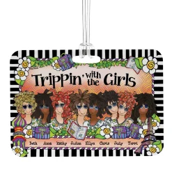 Trippin' with the Girls Luggage Tag by Suzy Toronto