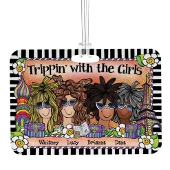 Trippin' with the Girls Luggage Tag by Suzy Toronto