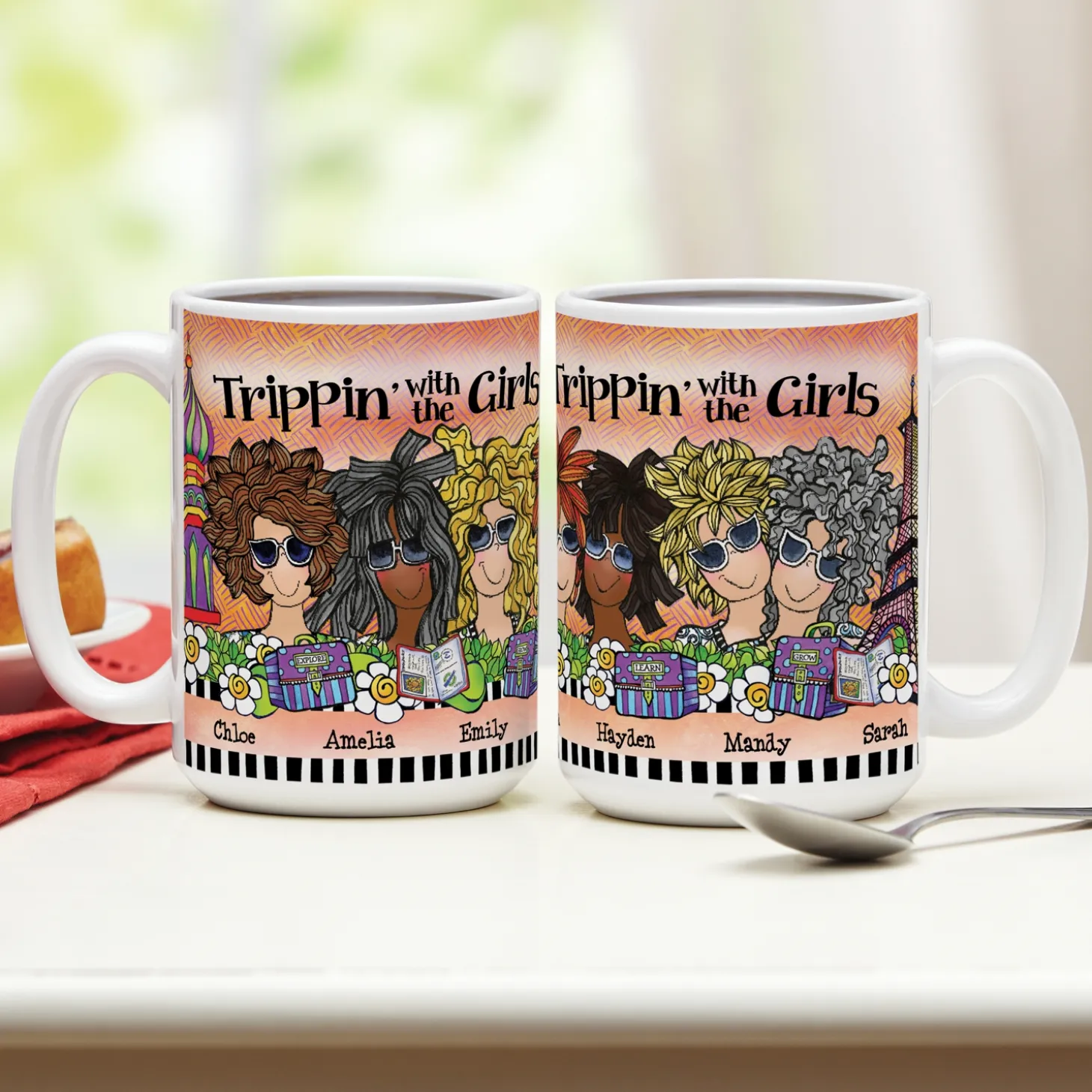 Trippin' with the Girls Mug by Suzy Toronto