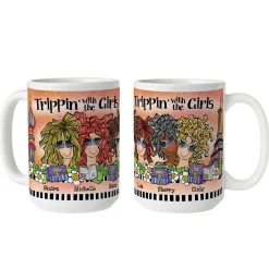 Trippin' with the Girls Mug by Suzy Toronto