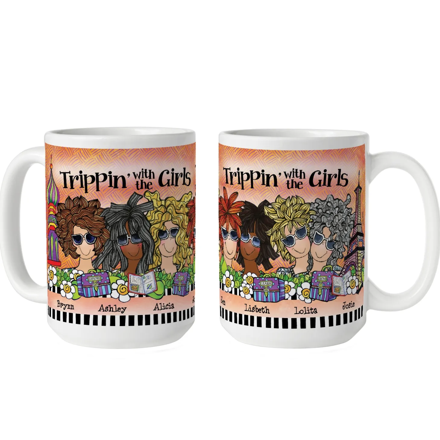 Trippin' with the Girls Mug by Suzy Toronto