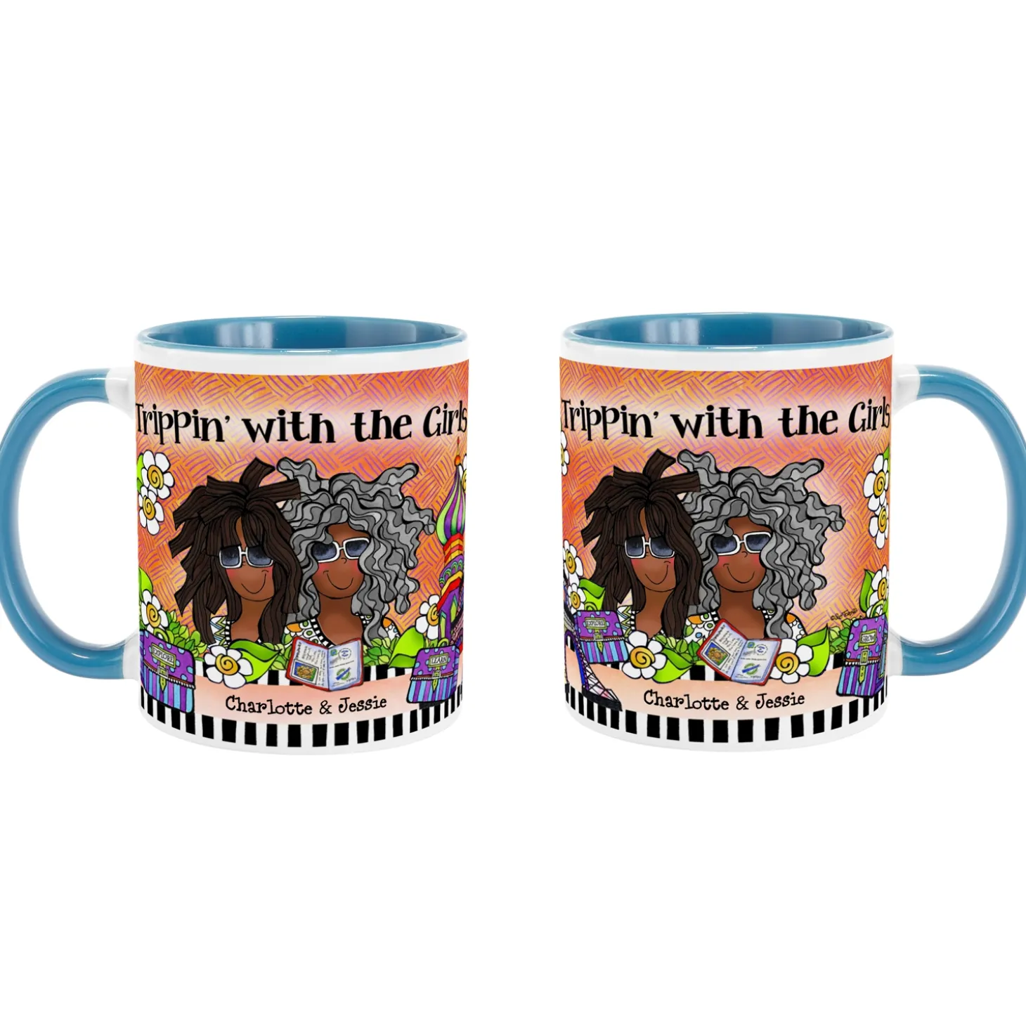 Trippin' with the Girls Mug by Suzy Toronto