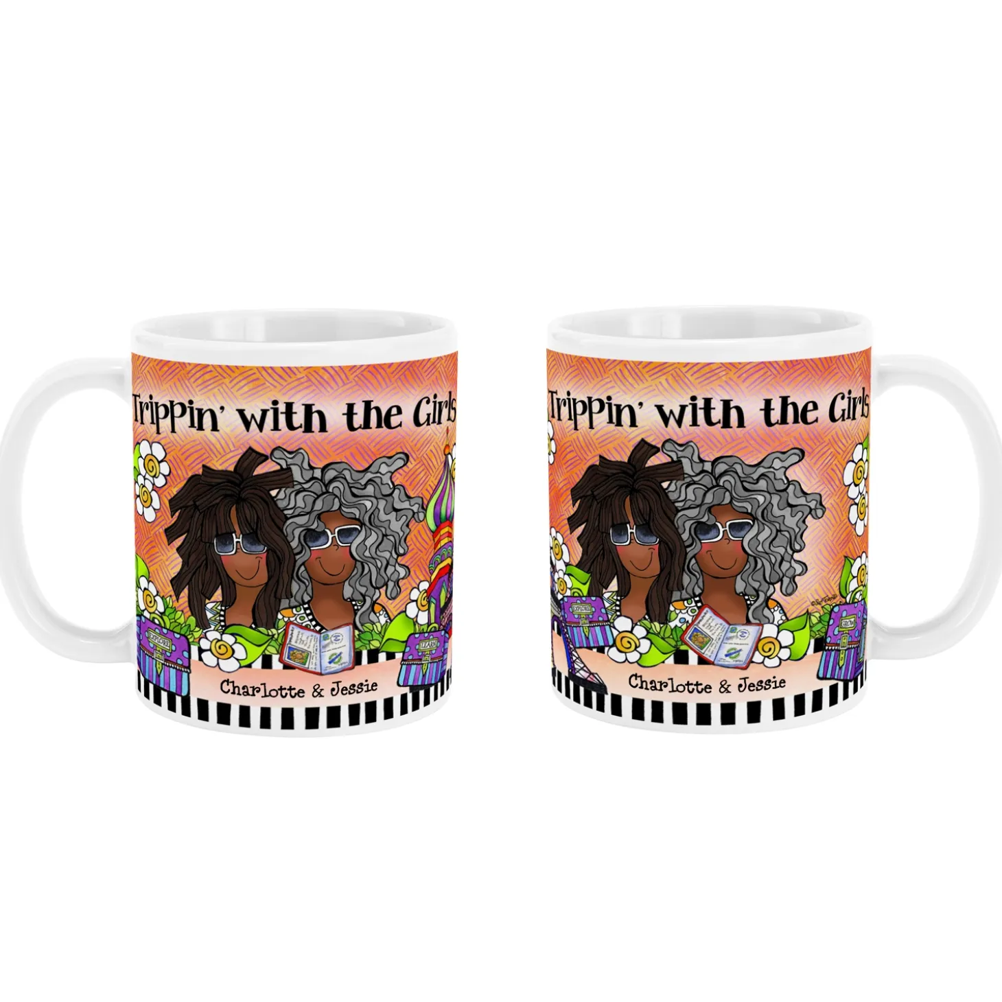 Trippin' with the Girls Mug by Suzy Toronto