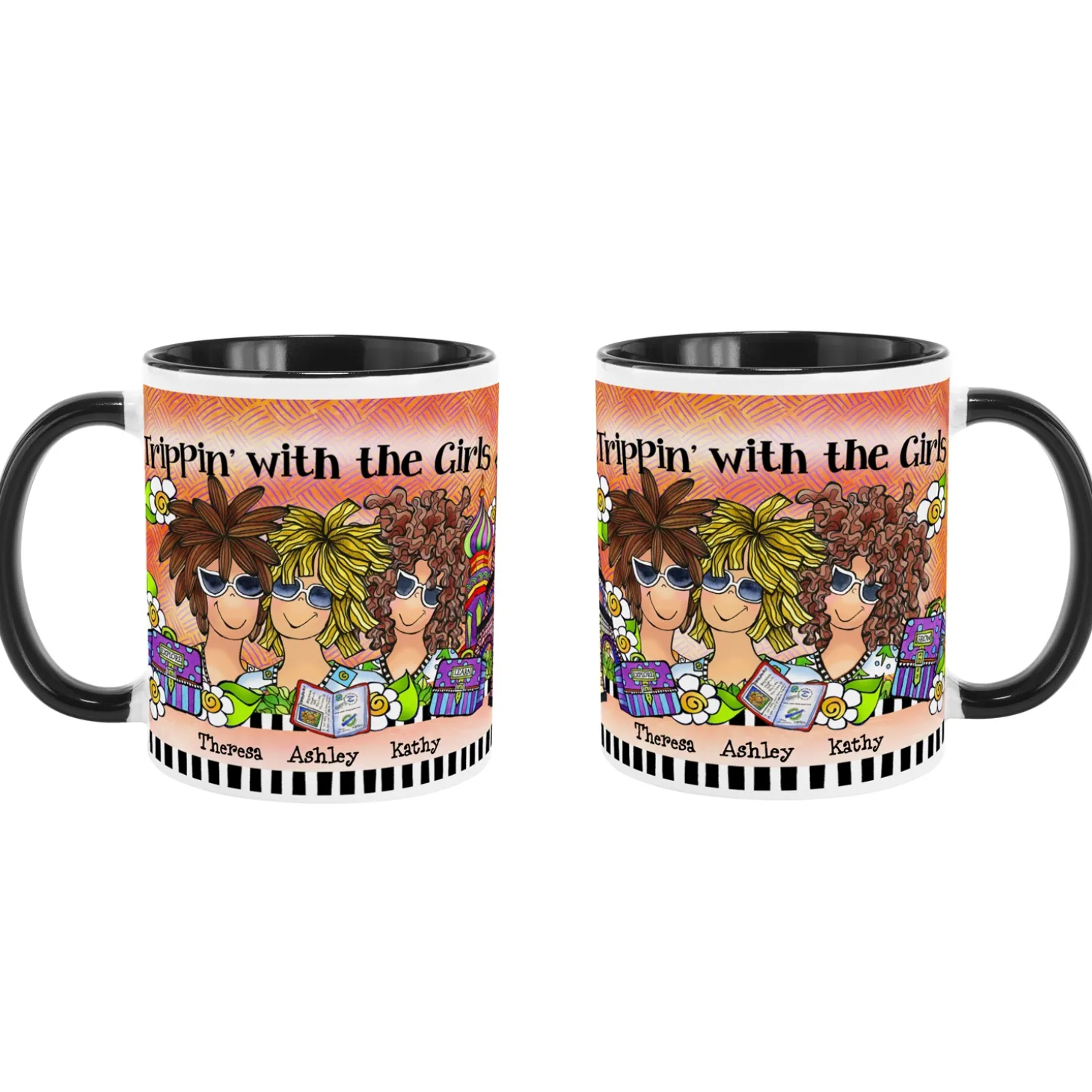 Trippin' with the Girls Mug by Suzy Toronto