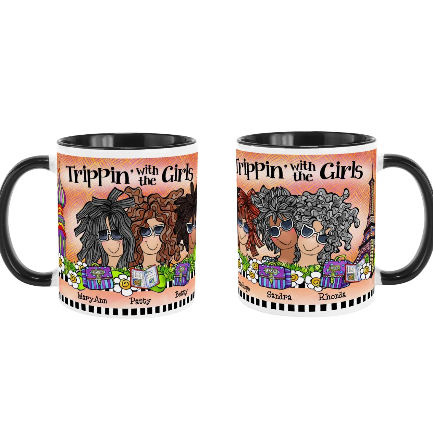Trippin' with the Girls Mug by Suzy Toronto