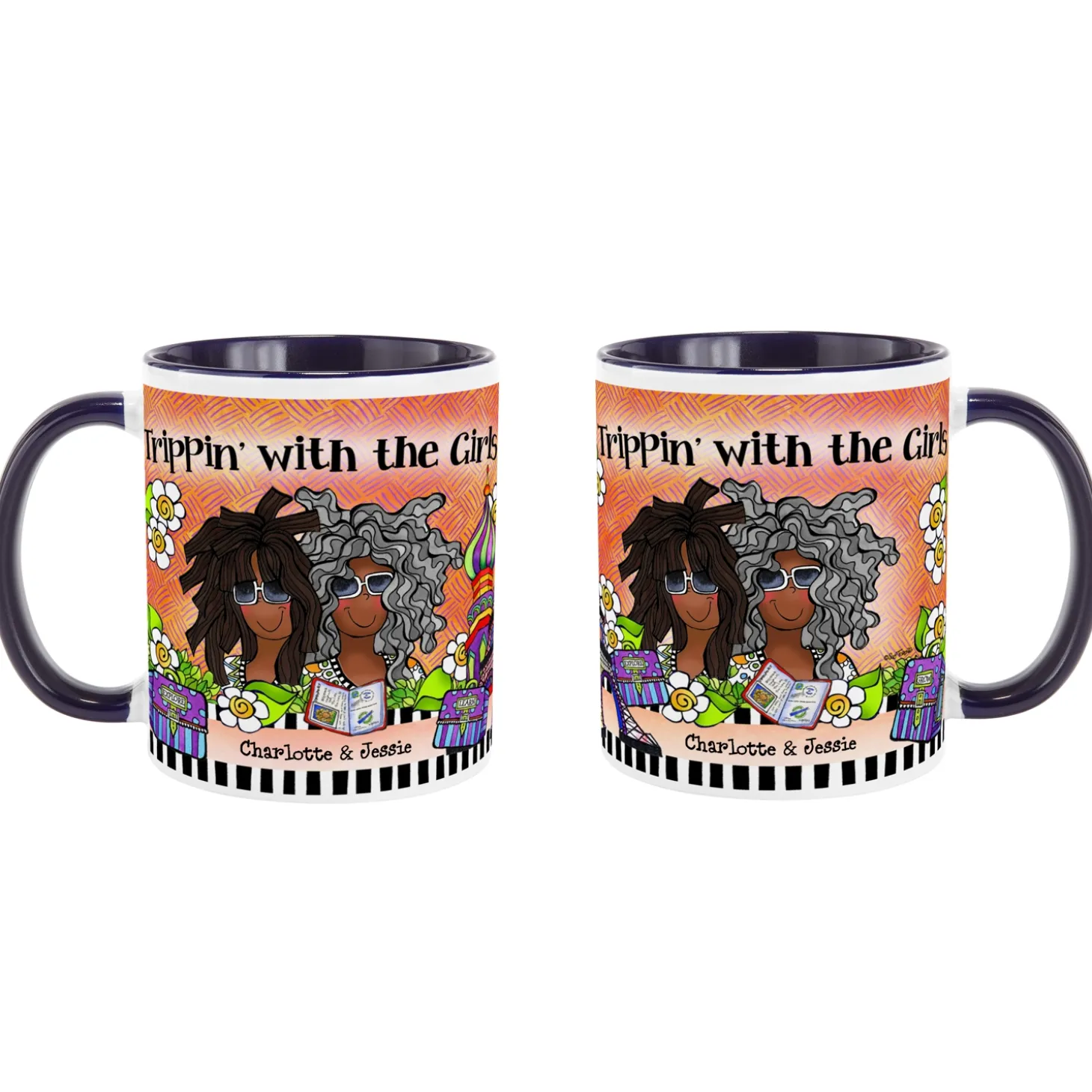 Trippin' with the Girls Mug by Suzy Toronto