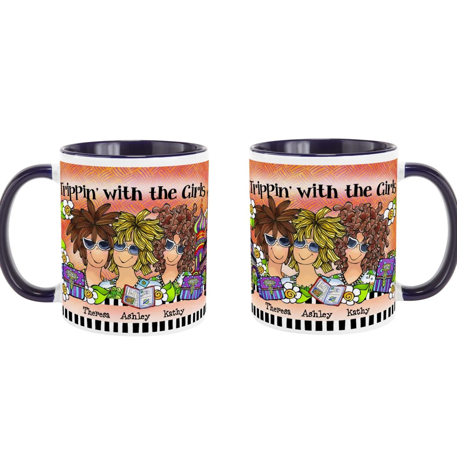 Trippin' with the Girls Mug by Suzy Toronto