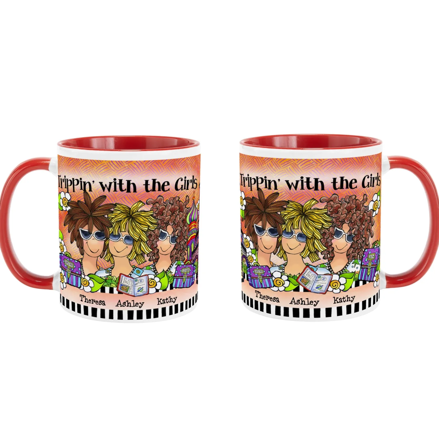 Trippin' with the Girls Mug by Suzy Toronto