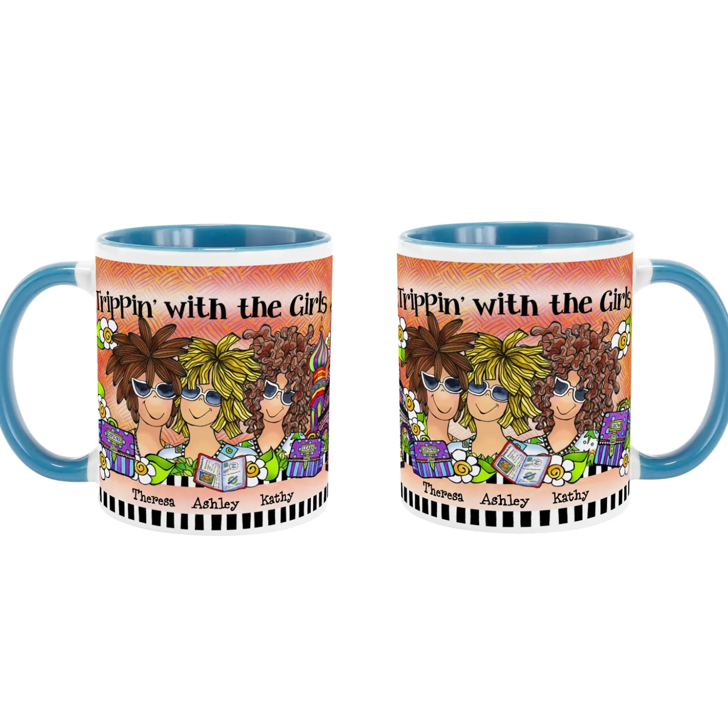 Trippin' with the Girls Mug by Suzy Toronto