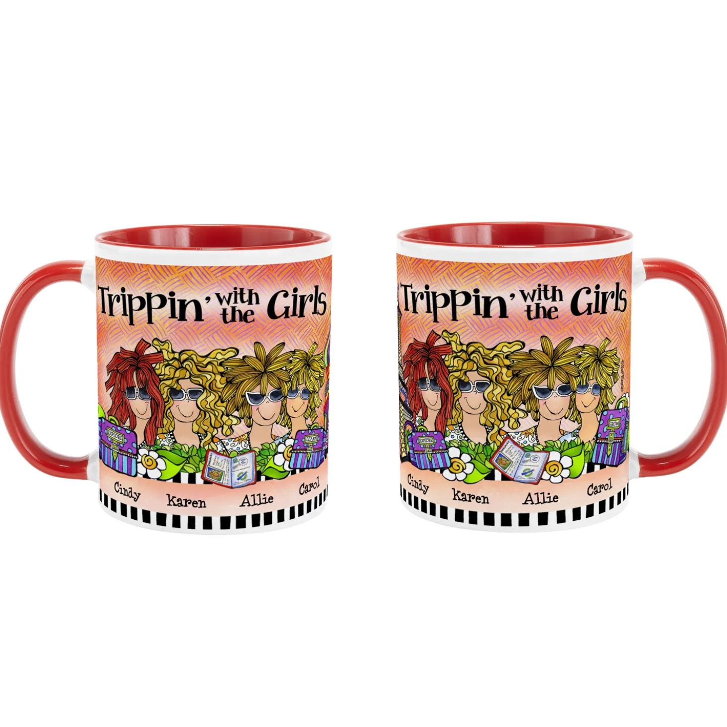 Trippin' with the Girls Mug by Suzy Toronto