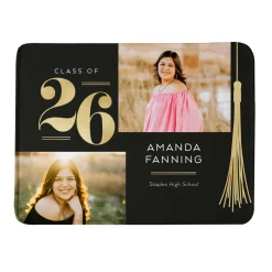 Triumphant Tassel Graduation Photo Blanket