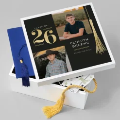 Triumphant Tassel Graduation Photo Keepsake Box