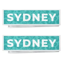 Tropical Name Beach Towel Chair Clip - Set of 2