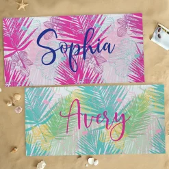Tropical Palm Beach Towel