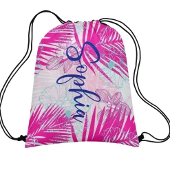 Tropical Palm Drawstring Bag