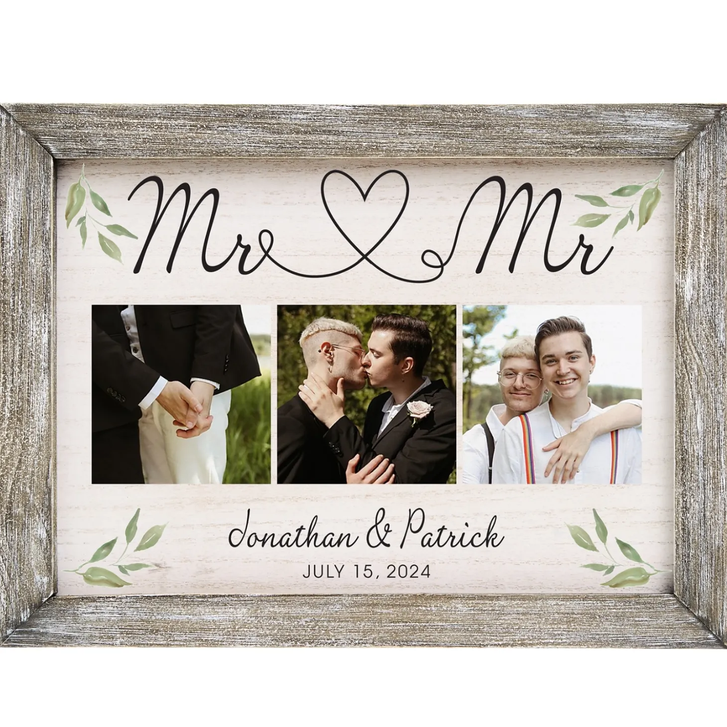 True Love Photo Barnwood Framed Art