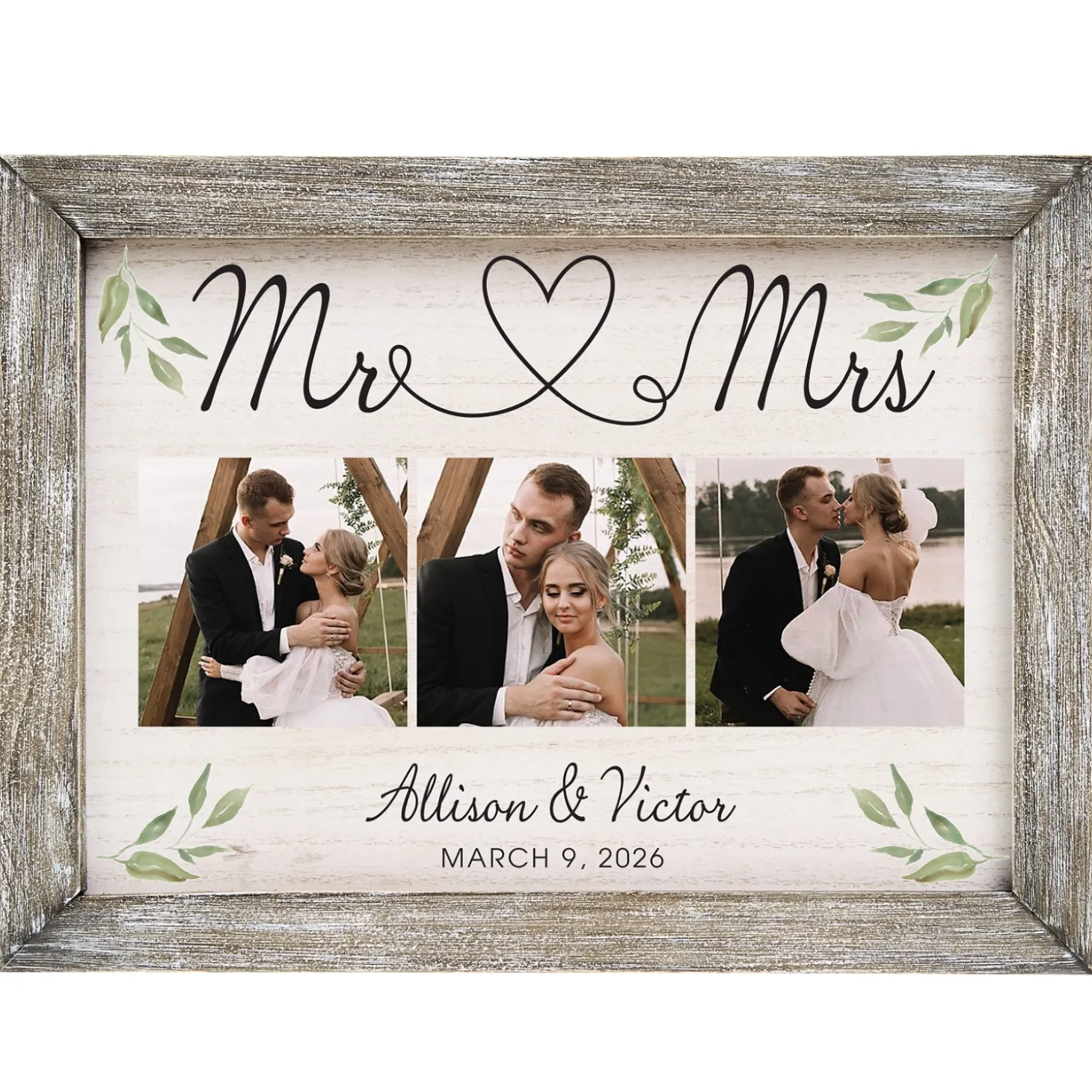 True Love Photo Barnwood Framed Art