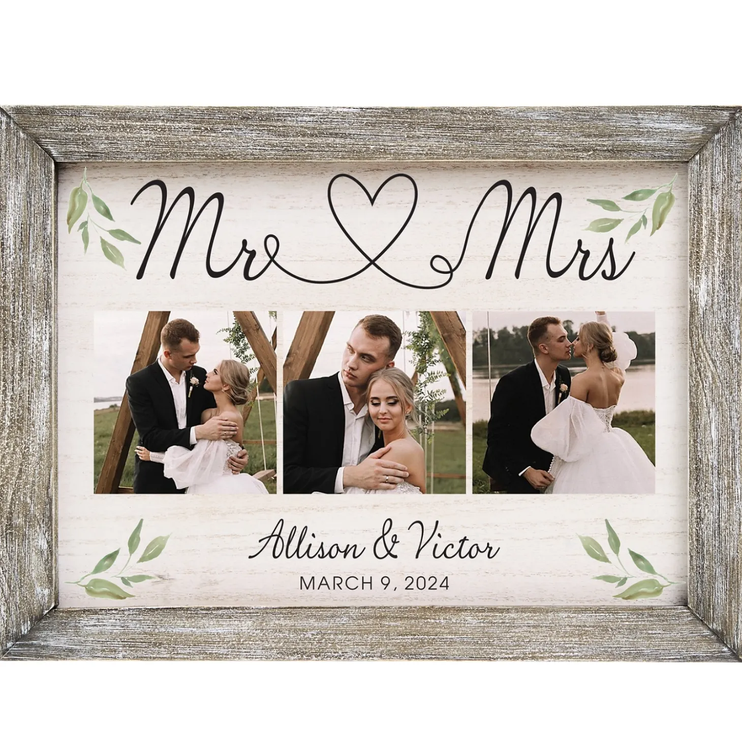 True Love Photo Barnwood Framed Art