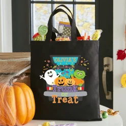 Trunk Or Treat Halloween Black Treat Bag