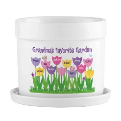 Tulip Garden Planter with Tray