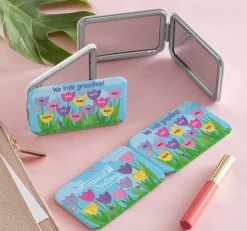 Tulip Garden Purse Mirror